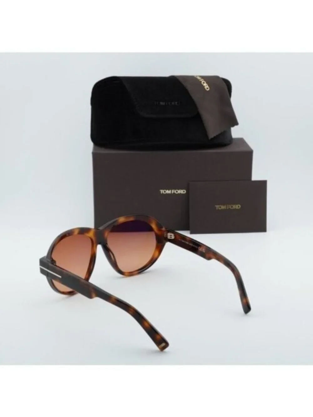 Tom Ford FT1113 53T Inger Geometric Sunglasses - Blonde Havana/Bordeaux